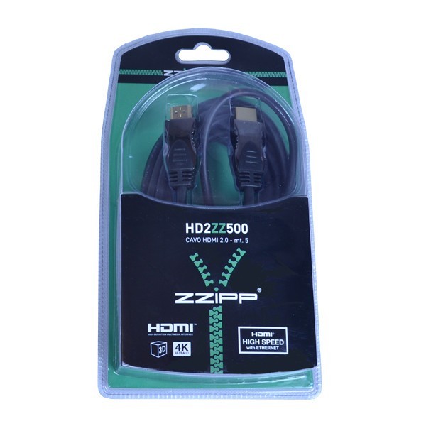 CAVO HDMI 2.0 ULTRA HD CONNET METAL GOLDPLATED, 5MT BLISTER