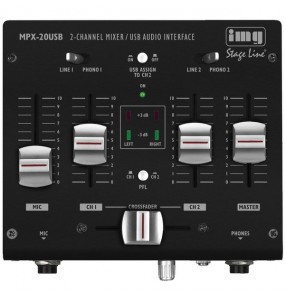 MIXER STEREO 3 CANALI CON USB