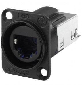 PRESA DA PANNELLO RJ-45 NERA