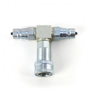 ATTACCO RAPIDO A T PER CO2. 2 IN - 1 OUT