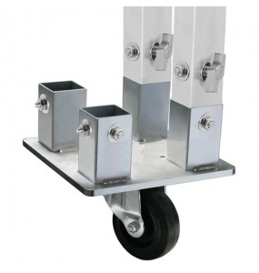 ADATTATORE CON RUOTA PER 4 PIEDI PER PEDANE TM440/440XL
