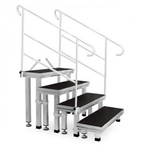 SCALA PER PEDANA 3 STEP  H 20/40/60CM. VERSIONE ROBUSTA 800X300