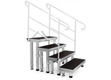 SCALA PER PEDANA 4 STEP  H 20/40/60CM. VERSIONE ROBUSTA 800X300