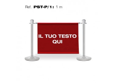 COLONNE SEGNAPERCORSO CON INSERTO PUBBLICITARIO DA 1M.
