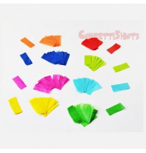 CORIANDOLO RETTANGOLARE 1KG LASER/FLUO ARANCIONE