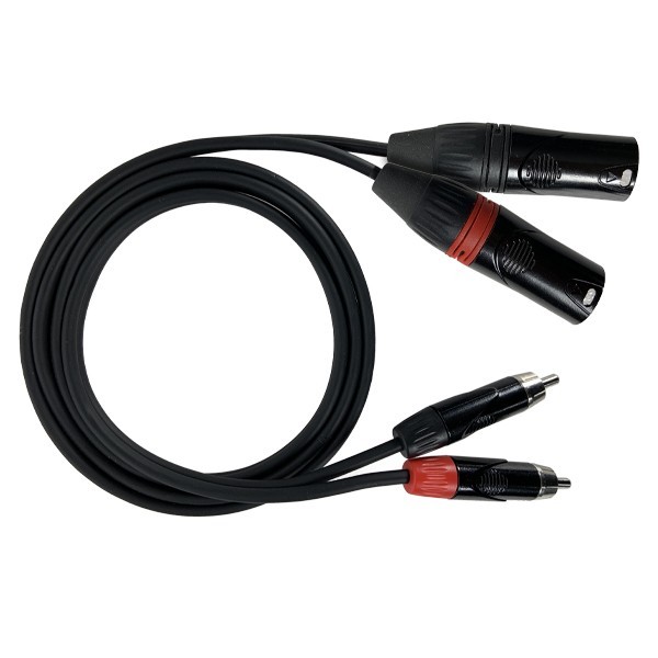 Stereo Cable for Unbalanced RCA-XLR Musical Equipment