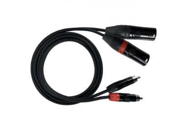 Stereo Cable for Unbalanced RCA-XLR Musical Equipment