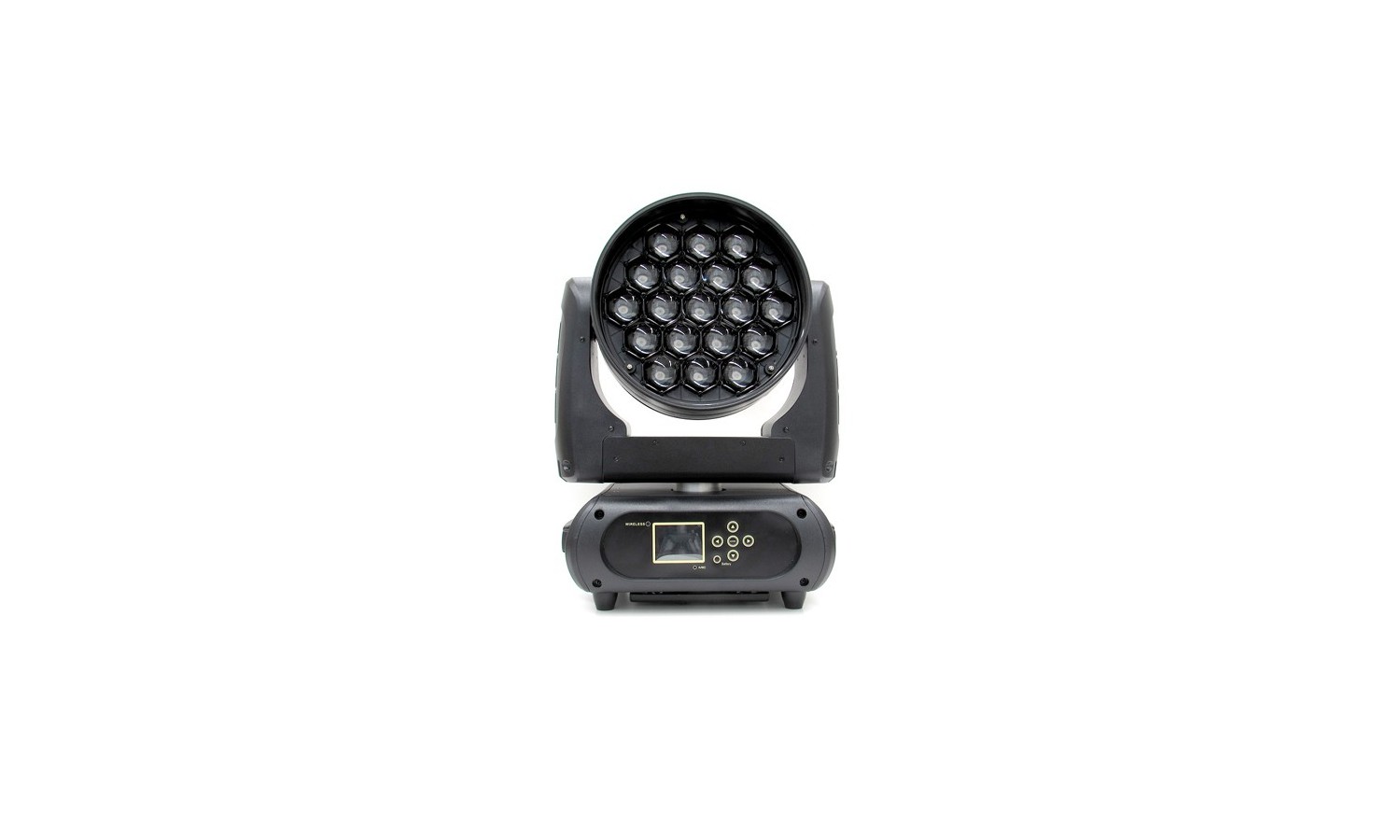 TESTA MOBILE WASH 19 LED RGBW DA 15W E ZOOM MOTORIZZATO