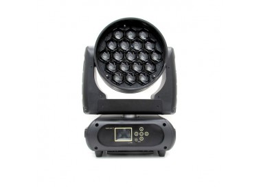 TESTA MOBILE WASH 19 LED RGBW DA 15W E ZOOM MOTORIZZATO