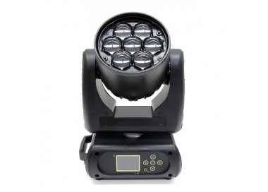 TESTA MOBILE WASH 7 LED RGBW DA 15W E ZOOM MOTORIZZATO