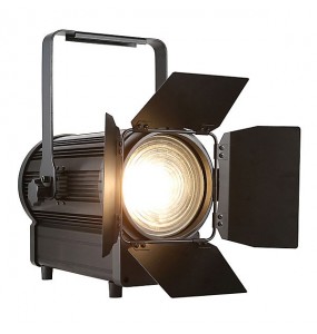 FARO TEATRALE A LED BIANCO CALDO CON LENTE FRESNEL