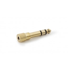 3.5 mm stereo jack - 6.3 mm stereo plug