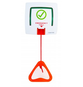 WC pull cord for alerts with cancellatio