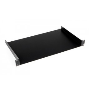 Metal tray with front screwing, 1 U for