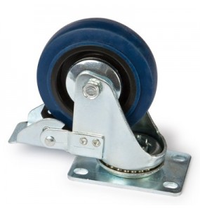 Heavy duty wheel for 19" rack cabinets