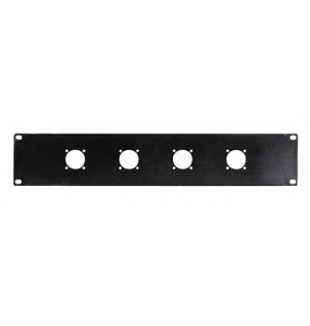 Machined panel for 19" rack