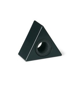 Triangular flag for hand-held microphone