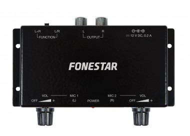 Microphone to aux preamplifier